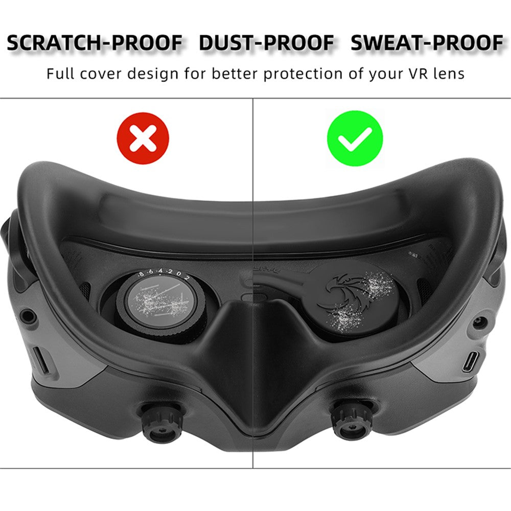 SUNNYLIFE AT-BHT565 Eagle Pattern Protective Cover for DJI Goggles 2 Lens Silicone Case