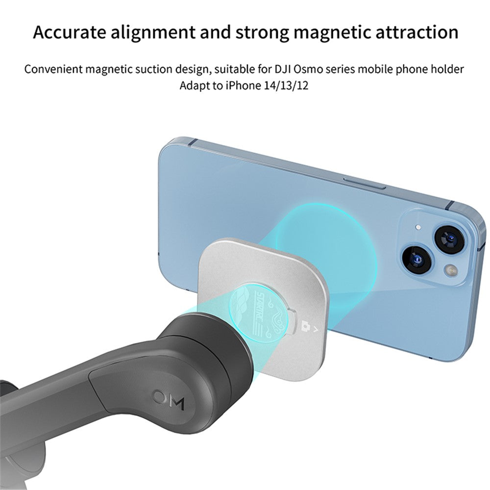 STARTRC ST-1111449 Phone Magnetic Base for DJI OM 5 / 6 / SE Gimbal Stabilizer Phone Holder Compatible with MagSafe