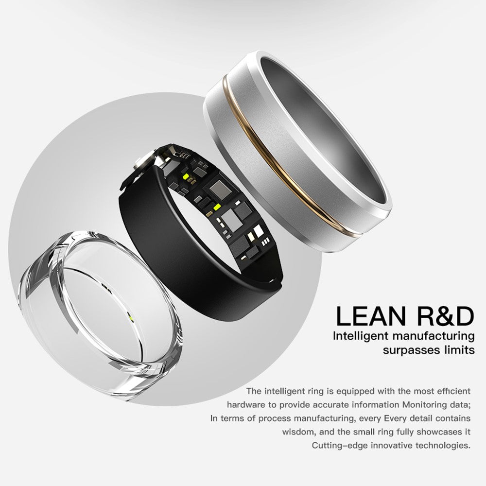 SR2 Smart Ring IP67 Waterproof Health Monitoring Finger Ring with Charging Case