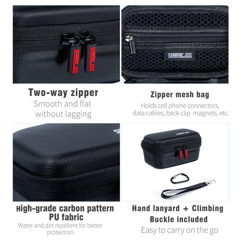 STARTRC 1137446 Storage Bag for DJI Mic 2 Wireless Microphone PU Carrying Case