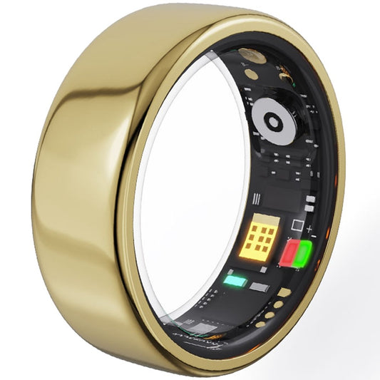 RC20 Waterproof Bluetooth-compatible Health Monitoring Smart Ring Stainless Steel Finger Ring, Magnetic Charging Cable