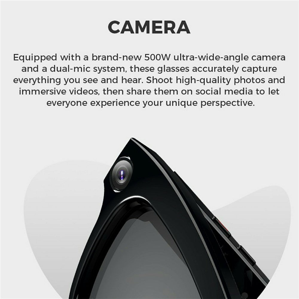 M01 Smart Bluetooth-Compatible Audio Sunglasses Call / Music Voice Assistant Real-Time Translation Glasses