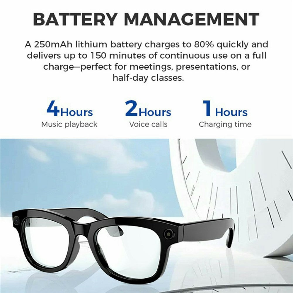 M01 Smart Bluetooth-Compatible Audio Sunglasses Call / Music Voice Assistant Real-Time Translation Glasses