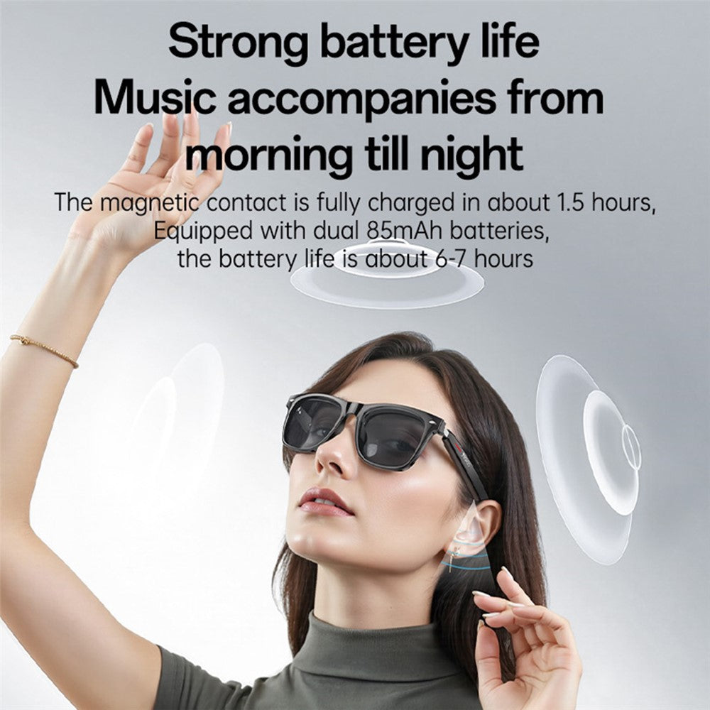 YESIDO IO35 Smart Music Sunglasses Bluetooth-Compatible Wireless IP54 Waterproof Hands-Free Calling Eyewear