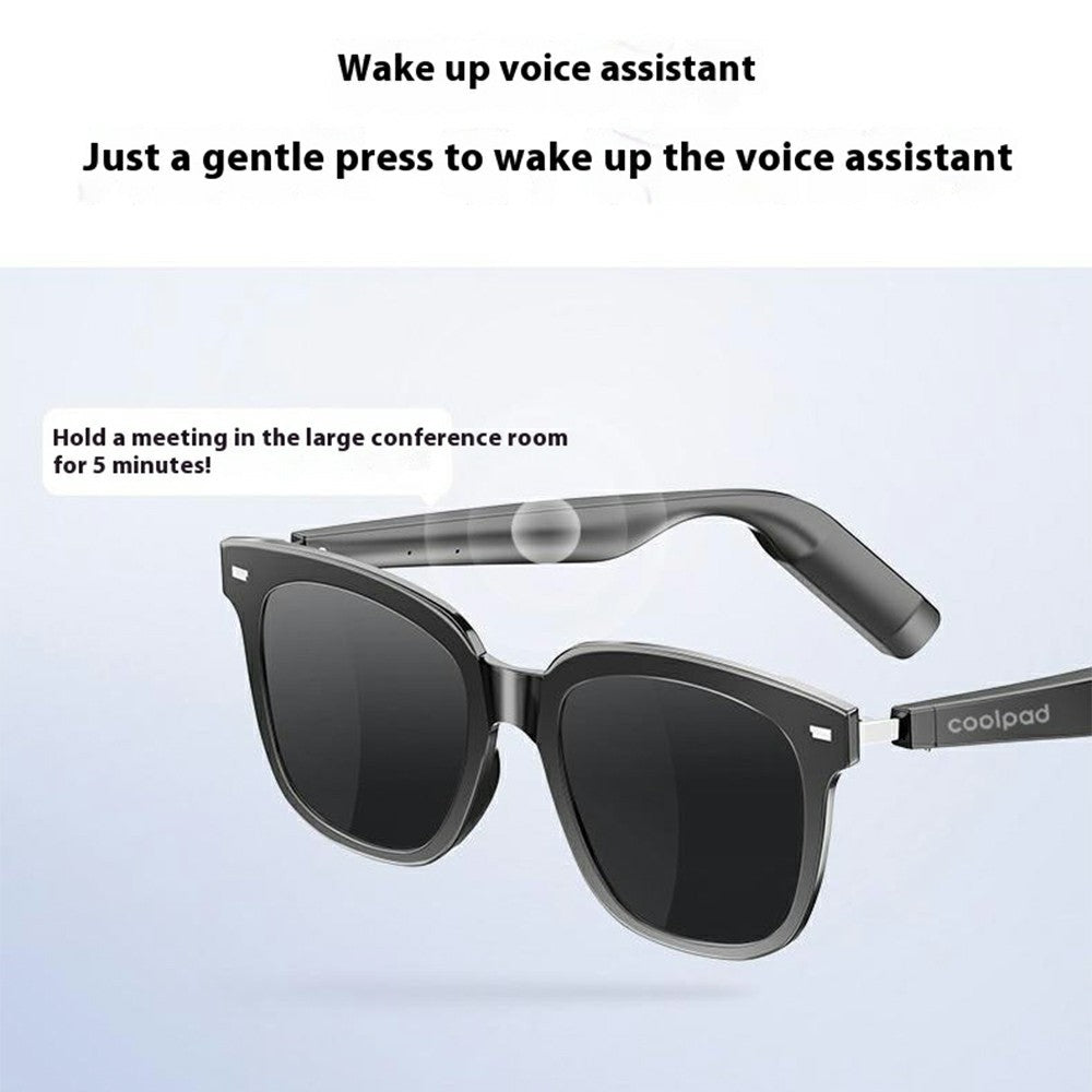 YJ008 Smart Audio Glasses with Bluetooth-Compatible Speaker Hands-Free Calling Music Playback Voice Assistant Sunglasses