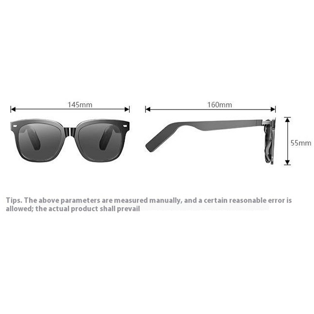 YJ008 Smart Audio Glasses with Bluetooth-Compatible Speaker Hands-Free Calling Music Playback Voice Assistant Sunglasses