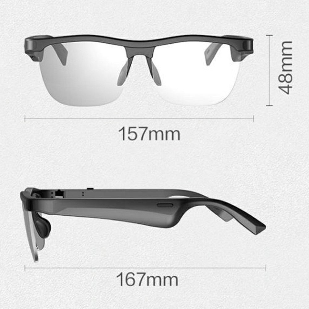 KRETA J21 Pro Smart Glasses Bluetooth-compatible Audio Open Ear Headphones Anti-Blue Light Anti-UV Lens