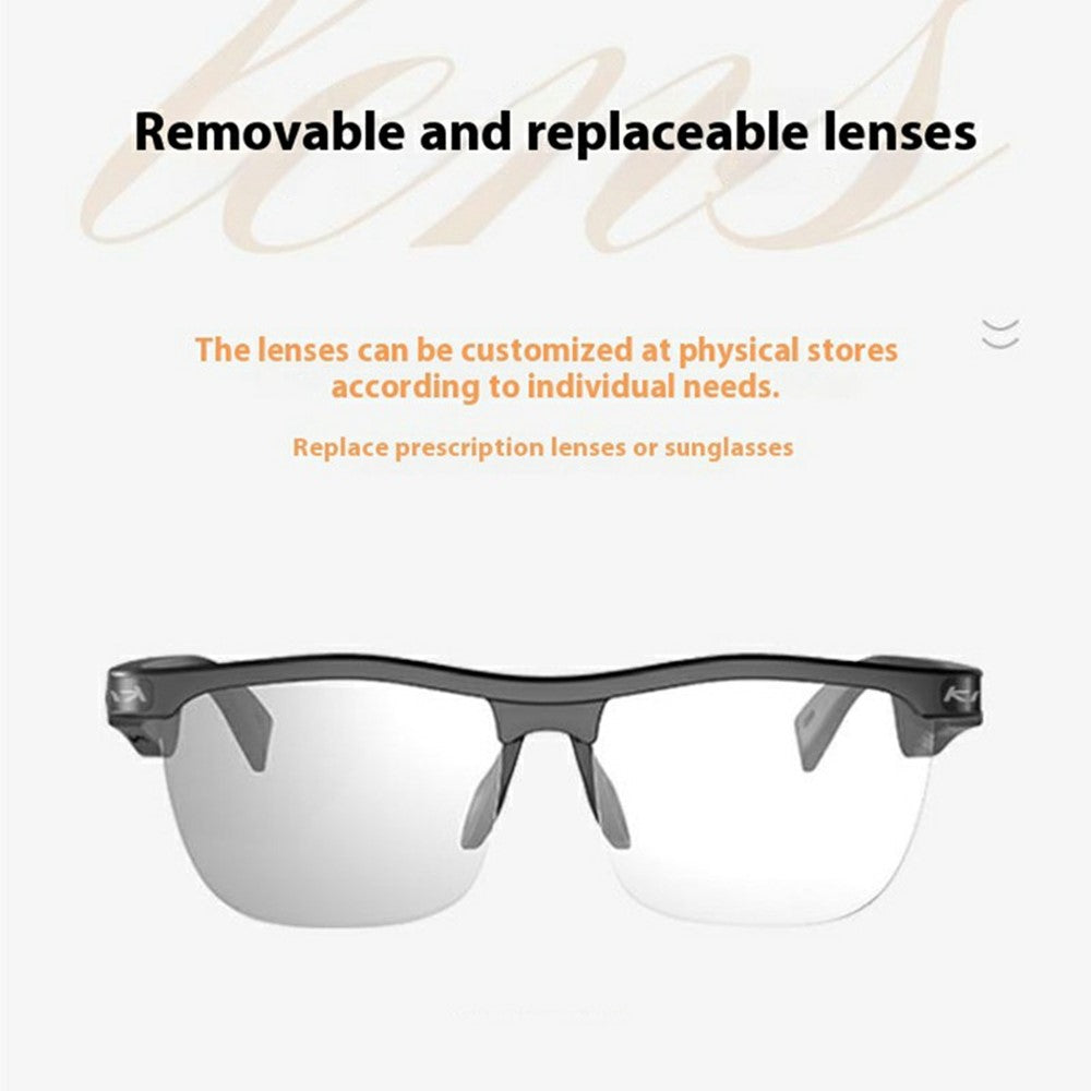 KRETA J21 Pro Smart Glasses Bluetooth-compatible Audio Open Ear Headphones Anti-Blue Light Anti-UV Lens