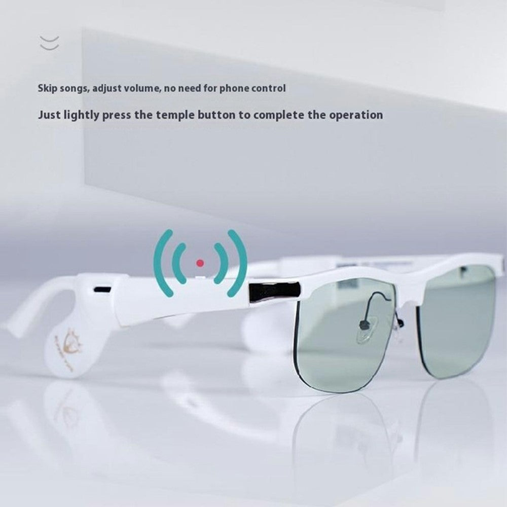 KRETA J21 Pro Smart Glasses Bluetooth-compatible Audio Open Ear Headphones Anti-Blue Light Anti-UV Lens