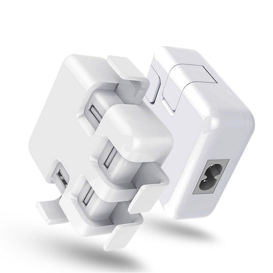 Portable 4 USB Ports Charger Multi USB Power Adapter for Xiaomi Samsung