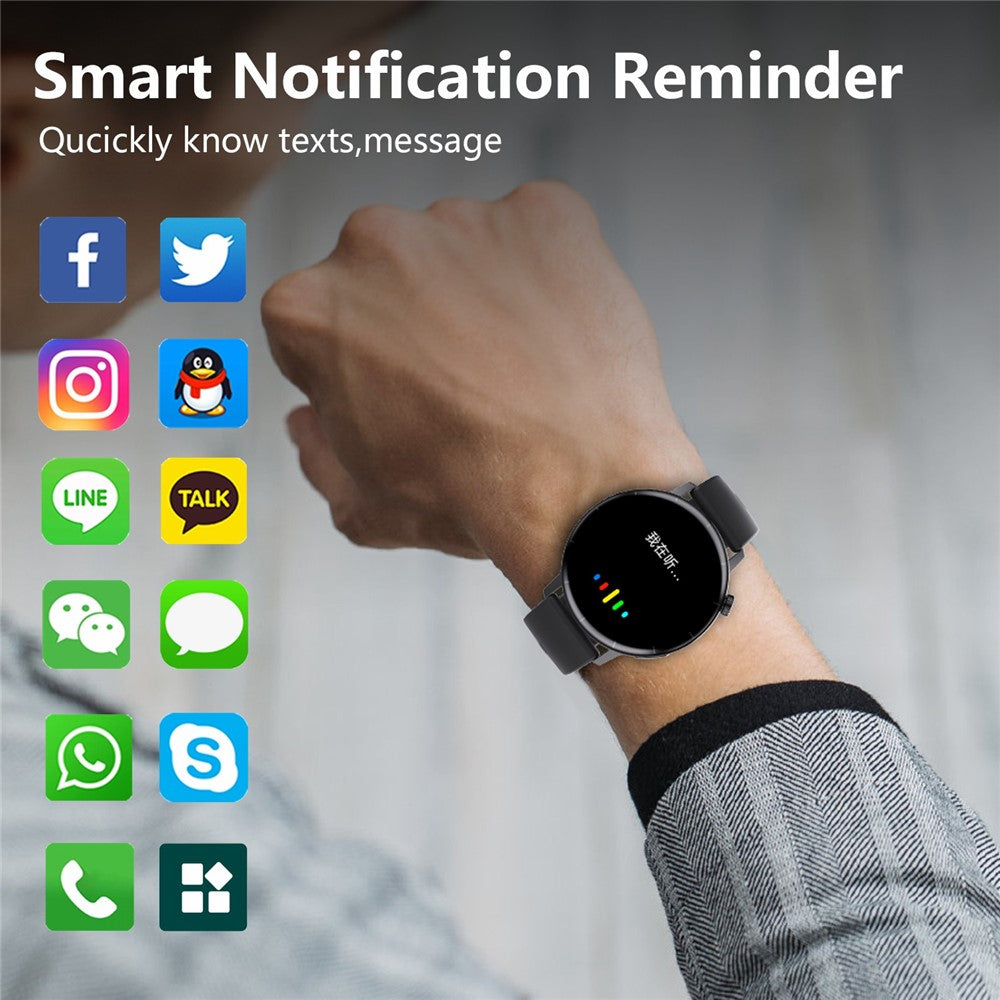 F67 Pro ECG Blood Sugar Uric Acid Monitoring Smart Watch 1.41-inch Round Sport Watch