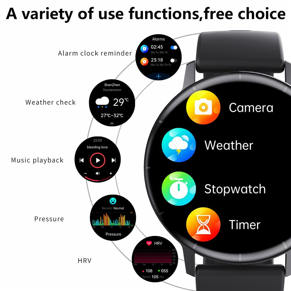 F67 Pro ECG Blood Sugar Uric Acid Monitoring Smart Watch 1.41-inch Round Sport Watch