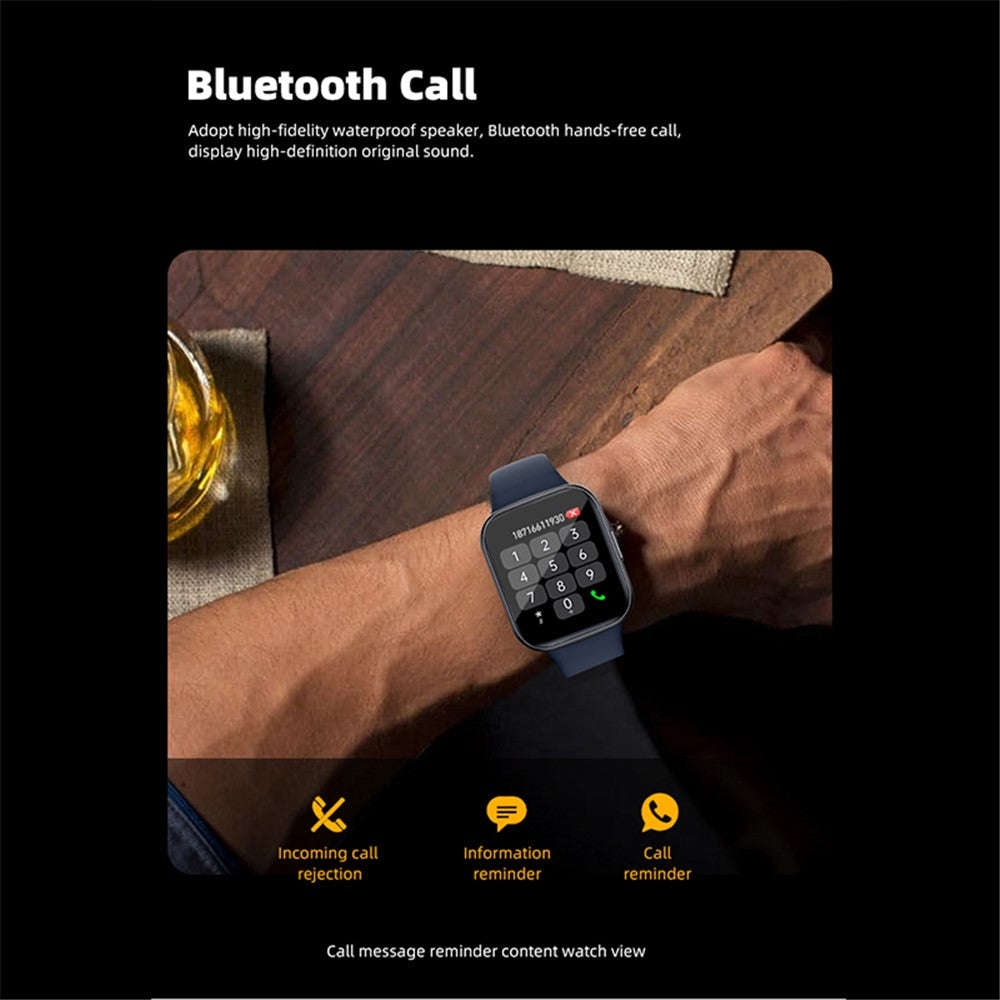 Y83 Smart Watch Bluetooth-compatible Call Heart Rate Blood Oxygen Monitor Fitness Tracker