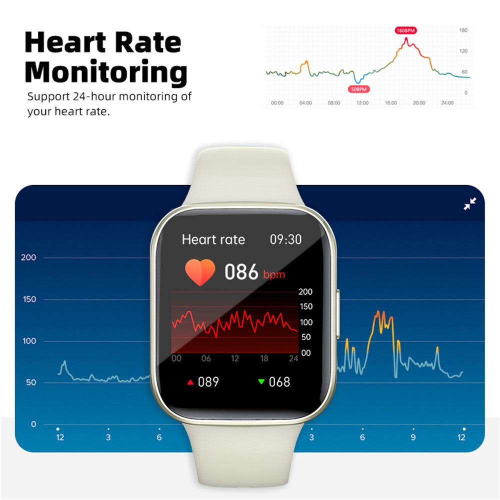 Y83 Smart Watch Bluetooth-compatible Call Heart Rate Blood Oxygen Monitor Fitness Tracker