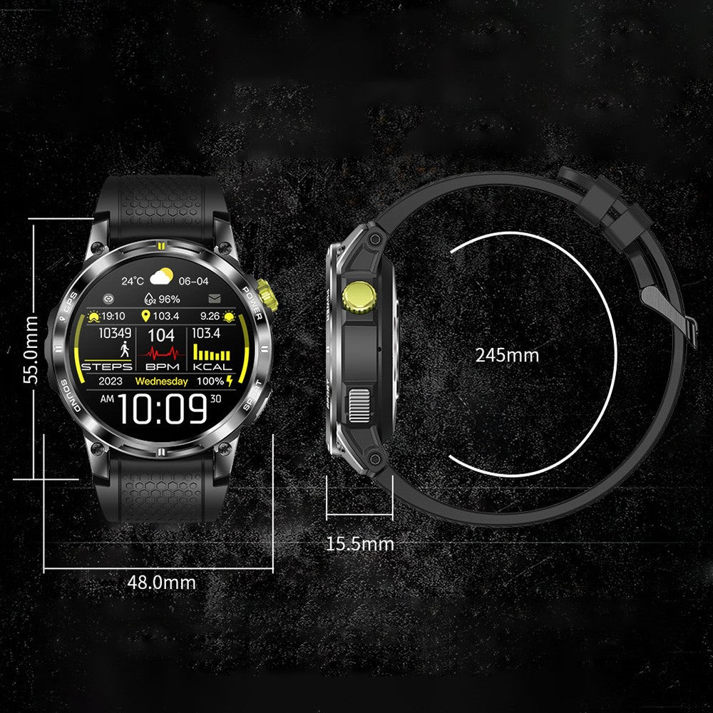 NX18 Pro 1.508-inch AMOLED Smart Watch GPS Positioning Heart Rate Health Monitoring Sports Watch