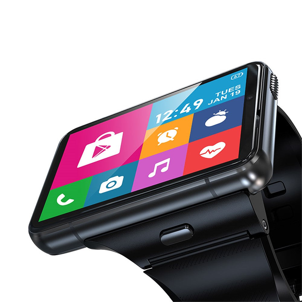 UNIWA DM200 4GB+64GB Smart Watch 2.88-Inch Screen Camera 4G Phone Calling Wrist Bracelet