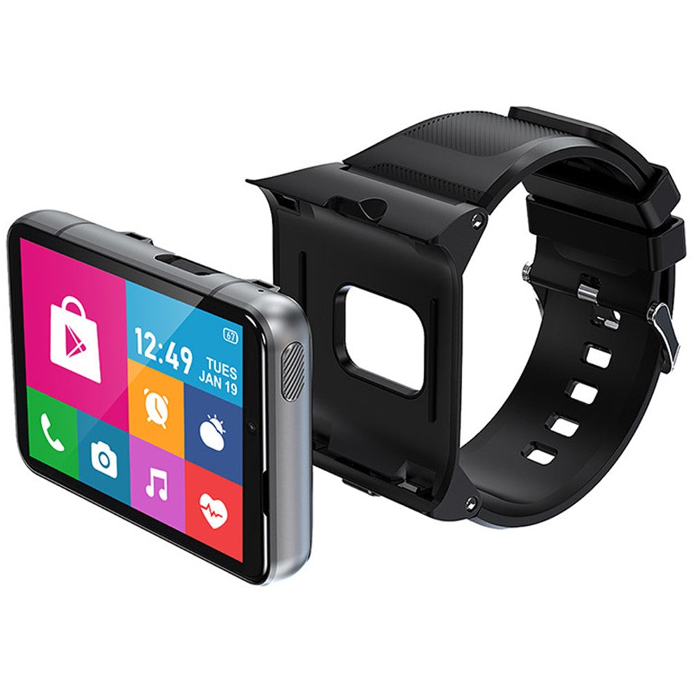 UNIWA DM200 4GB+64GB Smart Watch 2.88-Inch Screen Camera 4G Phone Calling Wrist Bracelet