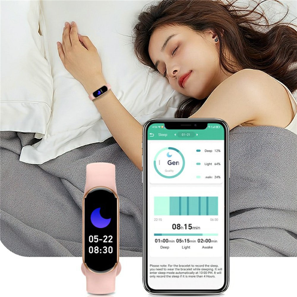 M8 0.96-inch Touch Screen Smart Wristband Waterproof Sleep Heart Rate Monitoring Smart Bracelet