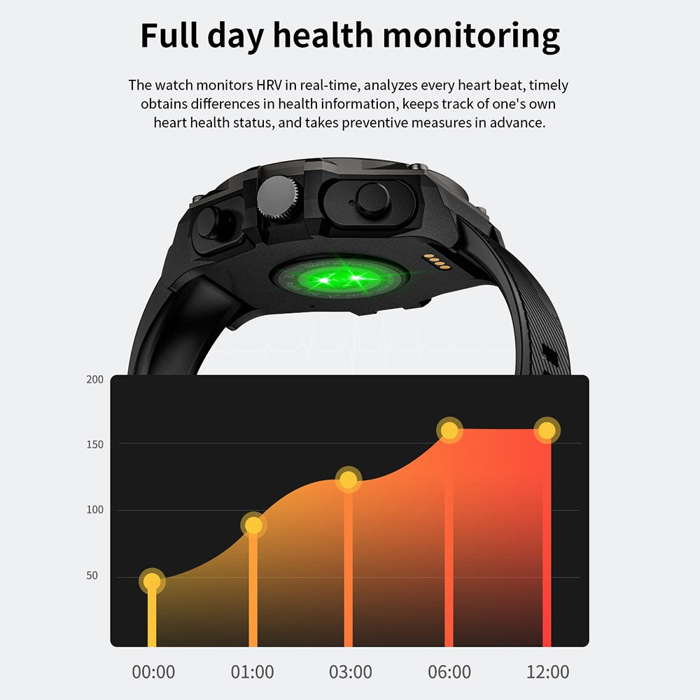 LC18 2-in-1 1.53-inch AMOLED Screen Heart Rate Monitor Smart Watch + TWS Bluetooth-compatible Earbuds