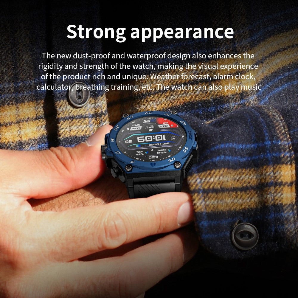 LC18 2-in-1 1.53-inch AMOLED Screen Heart Rate Monitor Smart Watch + TWS Bluetooth-compatible Earbuds