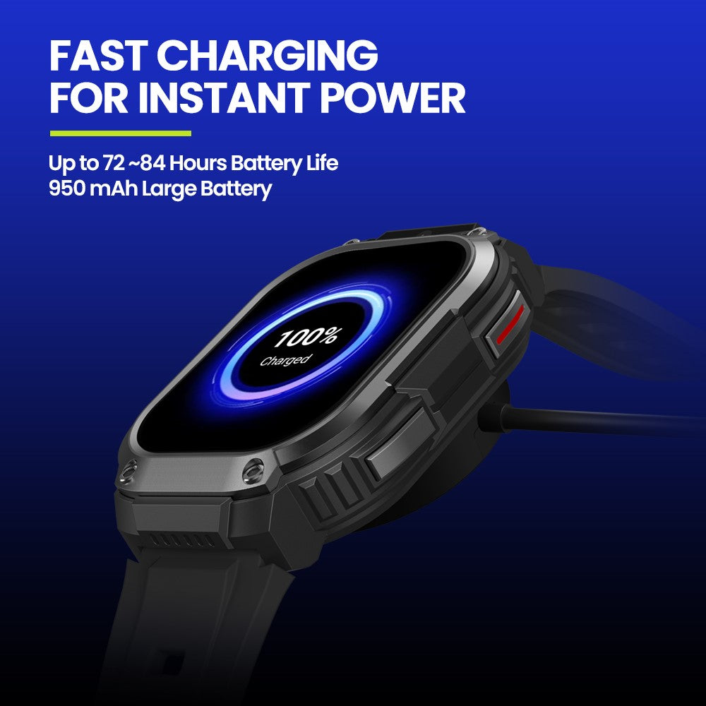 ZEBLAZE Thor SQ 2.13-inch AMOLED Screen Video Calls 4G Smart Watch, 2+16GB