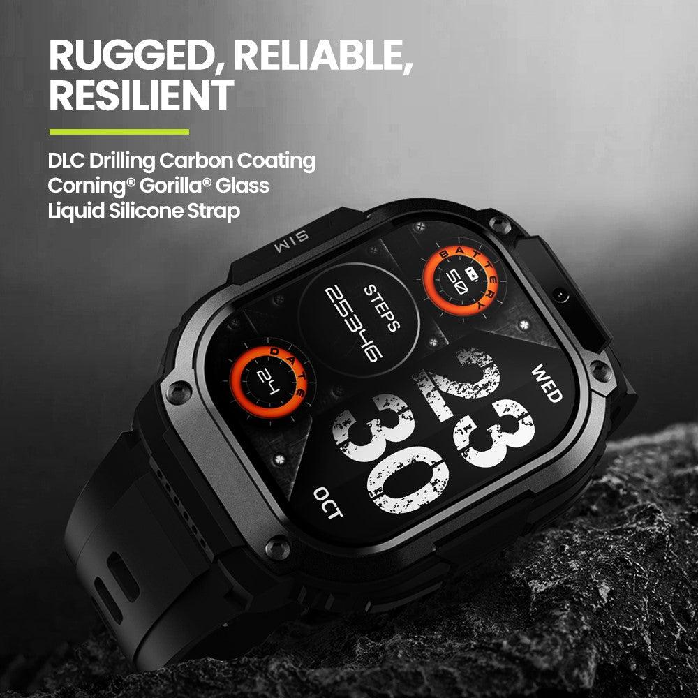ZEBLAZE Thor SQ 2.13-inch AMOLED Screen Video Calls 4G Smart Watch, 2+16GB