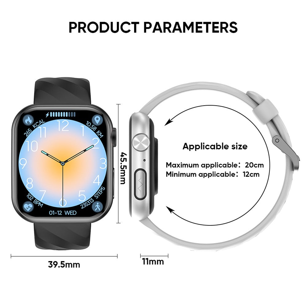 MT500 Smart Watch AMOLED Screen ECG Heart Rate Monitor Bluetooth-compatible Call Bracelet