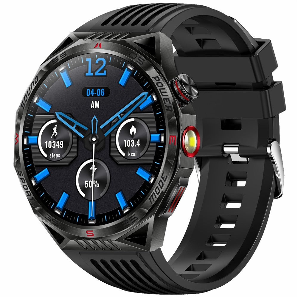 HT28 1.85 inch Screen Smart Watch Bluetooth-compatible Call Bracelet with Compass, Flashlight Function
