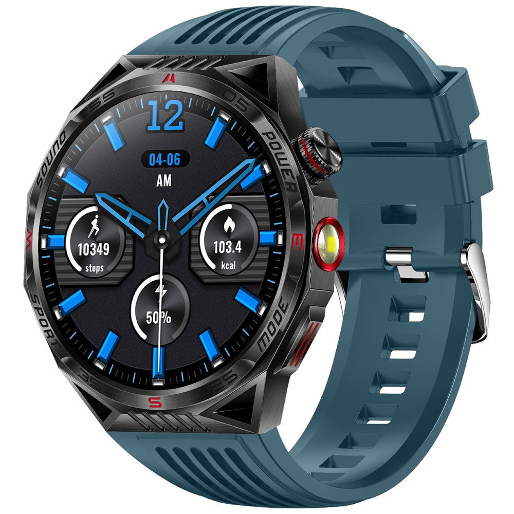 HT28 1.85 inch Screen Smart Watch Bluetooth-compatible Call Bracelet with Compass, Flashlight Function