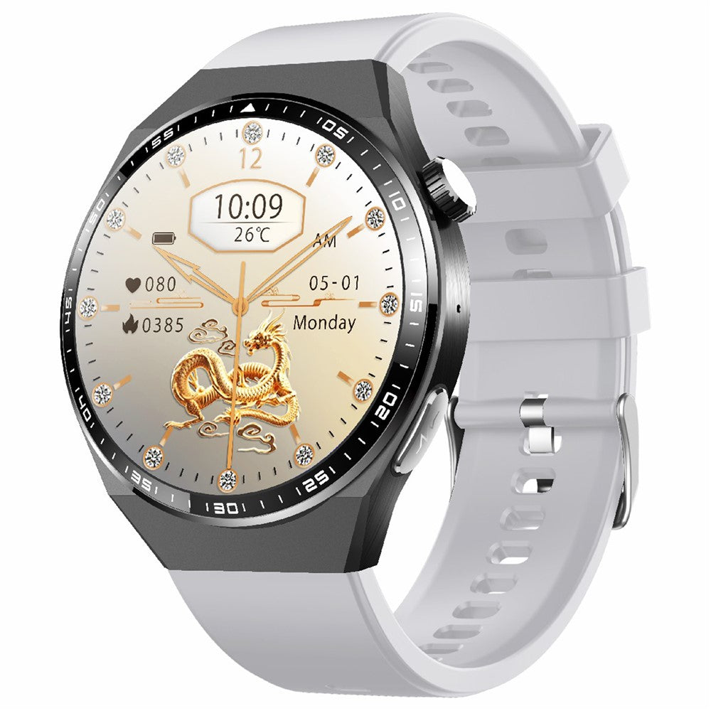 F800 Bluetooth-compatible Call Smart Watch Blood Oxygen ECG Monitor SOS Sports Bracelet, Silicone Strap