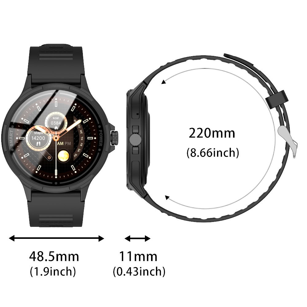 Y25 1.43-inch AMOLED Screen Bluetooth-compatible Call Smart Watch Health Monitoring Multiple Sports Modest Smart Bracelet