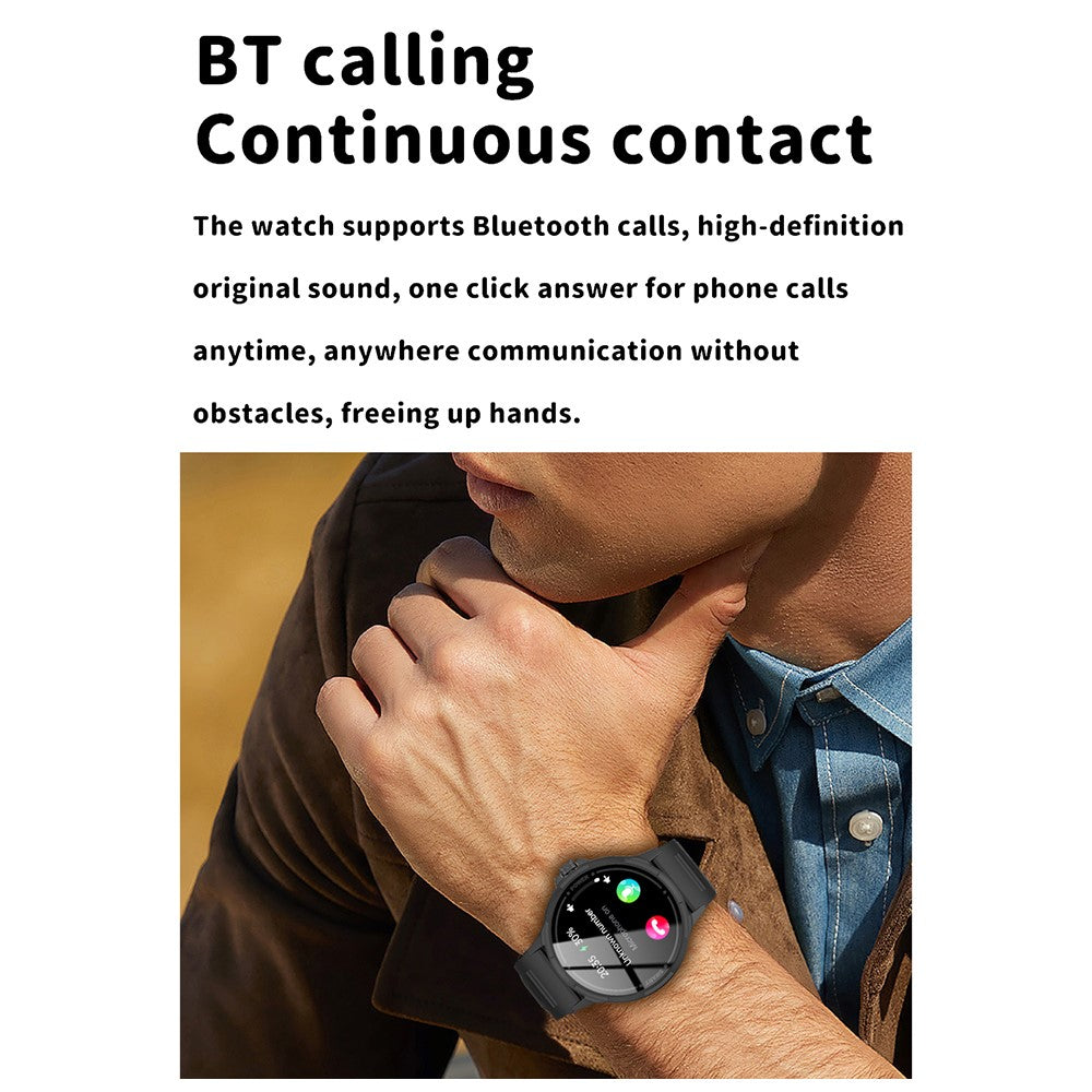 Y25 1.43-inch AMOLED Screen Bluetooth-compatible Call Smart Watch Health Monitoring Multiple Sports Modest Smart Bracelet