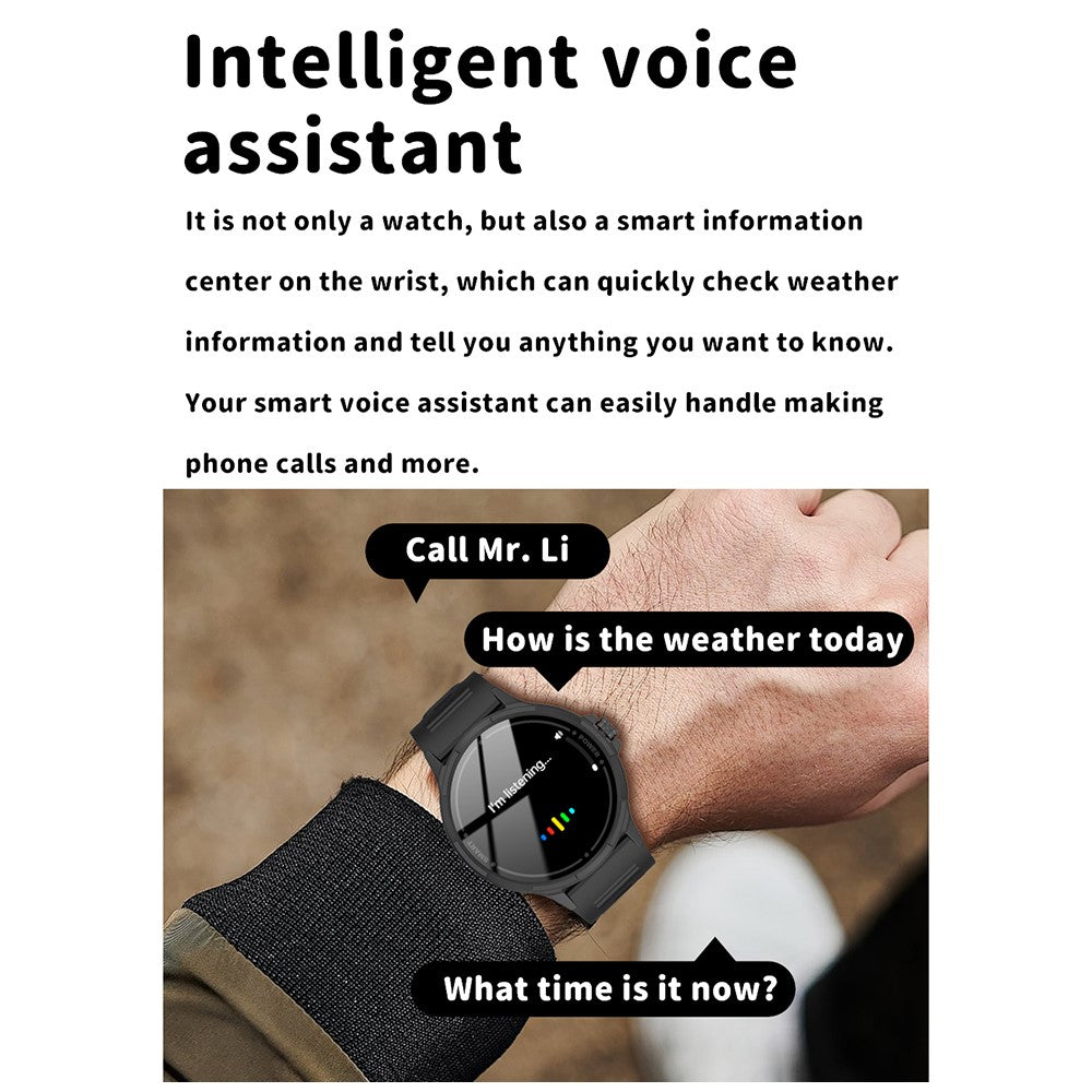 Y25 1.43-inch AMOLED Screen Bluetooth-compatible Call Smart Watch Health Monitoring Multiple Sports Modest Smart Bracelet