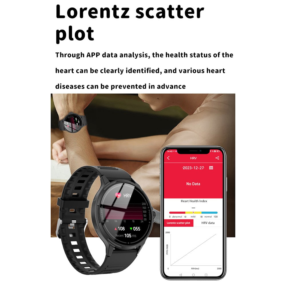 Y25 1.43-inch AMOLED Screen Bluetooth-compatible Call Smart Watch Health Monitoring Multiple Sports Modest Smart Bracelet