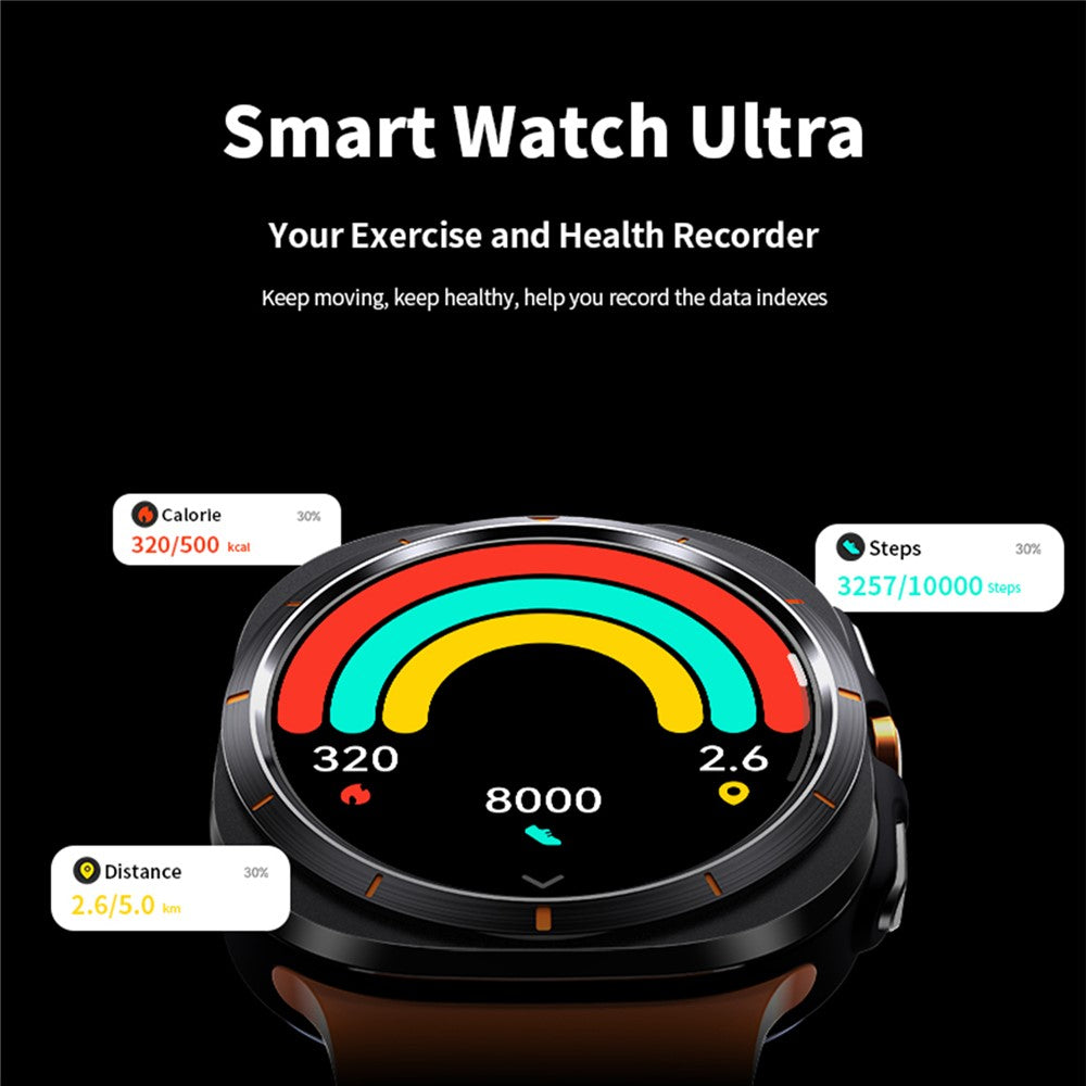 W7 1.43-inch AMOLED Screen Health Monitoring Smart Watch Waterproof Sports Smart Bracelet