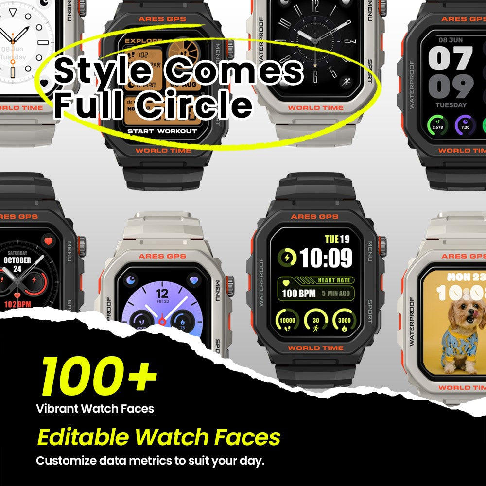 ZEBLAZE Ares GPS 1.75-inch Bluetooth-compatible Call Smart Watch GPS Positioning Health Monitoring Sports Watch