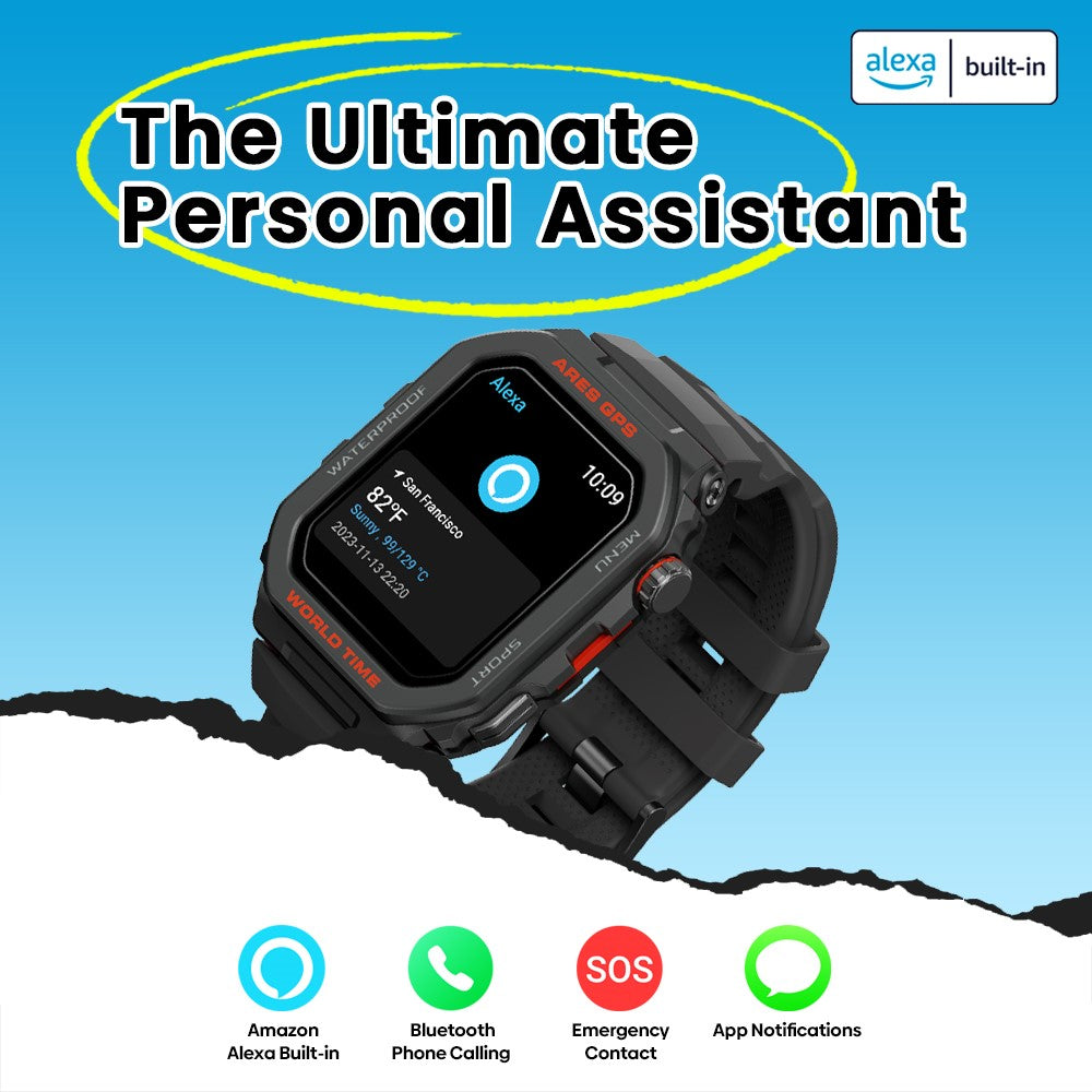 ZEBLAZE Ares GPS 1.75-inch Bluetooth-compatible Call Smart Watch GPS Positioning Health Monitoring Sports Watch
