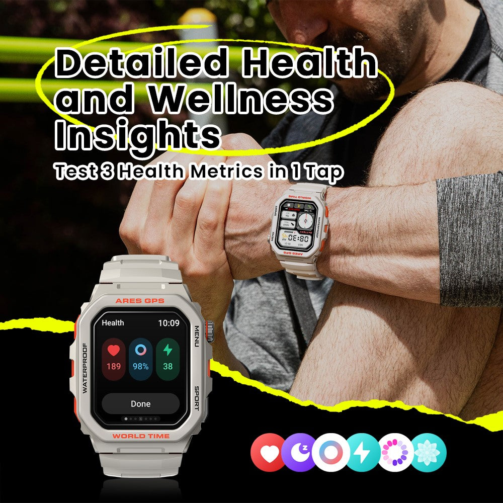 ZEBLAZE Ares GPS 1.75-inch Bluetooth-compatible Call Smart Watch GPS Positioning Health Monitoring Sports Watch