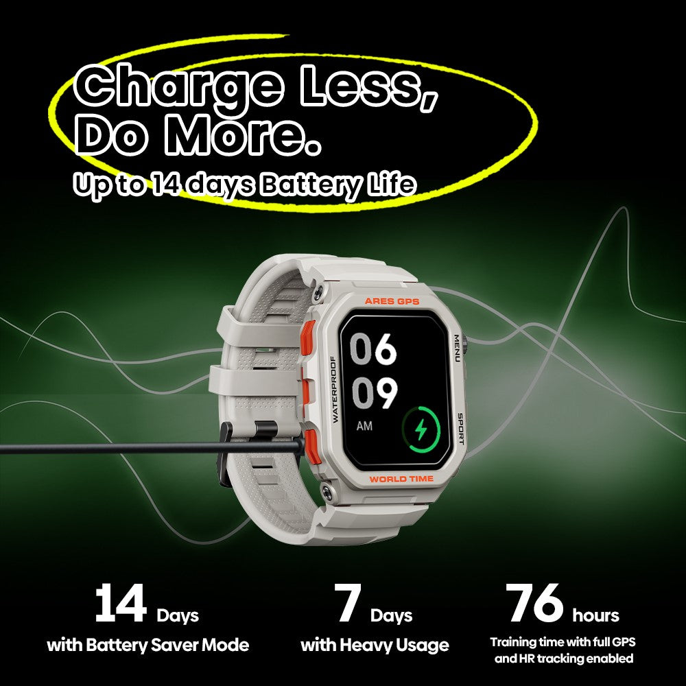 ZEBLAZE Ares GPS 1.75-inch Bluetooth-compatible Call Smart Watch GPS Positioning Health Monitoring Sports Watch