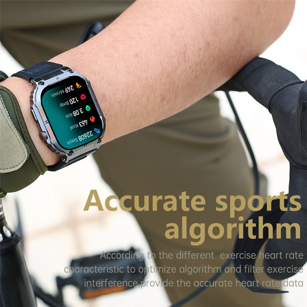 K57 Pro 1.96-inch Bluetooth-compatible Call Smart Watch Health Monitoring Outdoor Sports Smart Bracelet