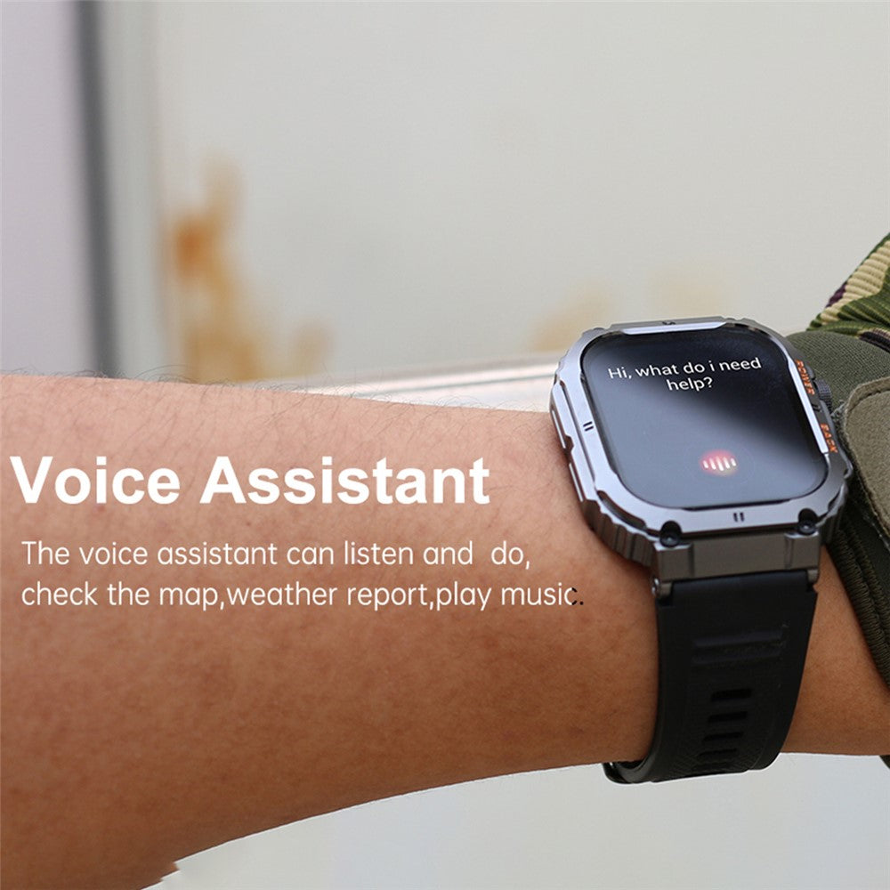 K57 Pro 1.96-inch Bluetooth-compatible Call Smart Watch Health Monitoring Outdoor Sports Smart Bracelet