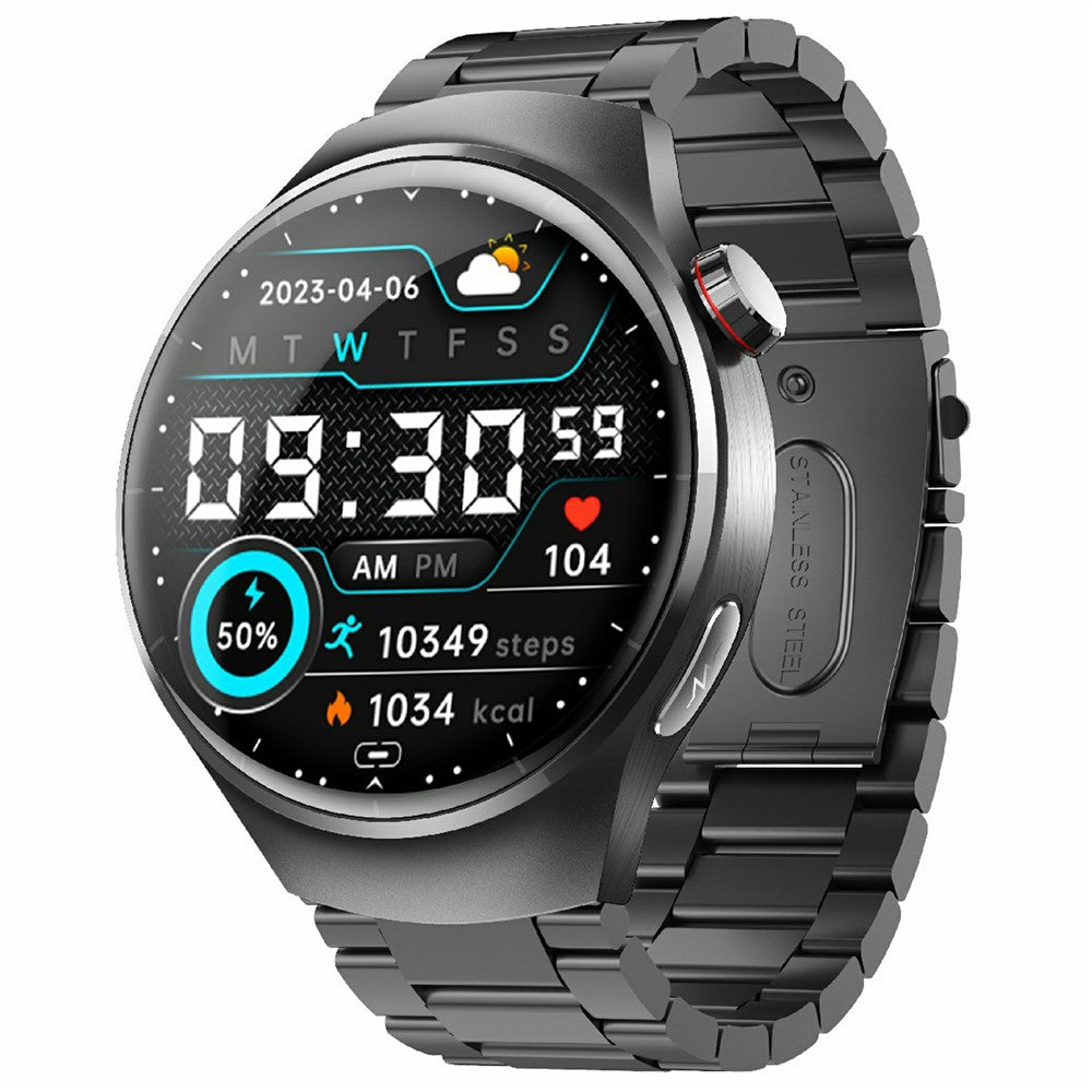 F600 Sports Smart Watch Heart Rate Monitor Fitness Tracker with Steel Strap