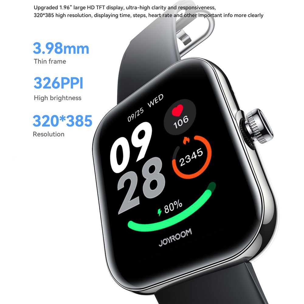 JOYROOM JR-FT5 Plus Smart Watch 1.96-inch Screen Sports Watch Answer / Make Call