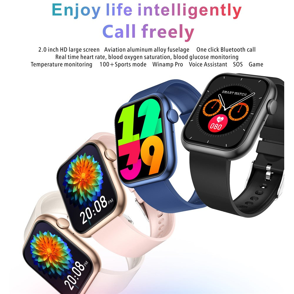 QX7PRO 2-inch Smart Watch Health Monitoring Waterproof Bluetooth-compatible Calling Outdoor Sports Smart Bracelet