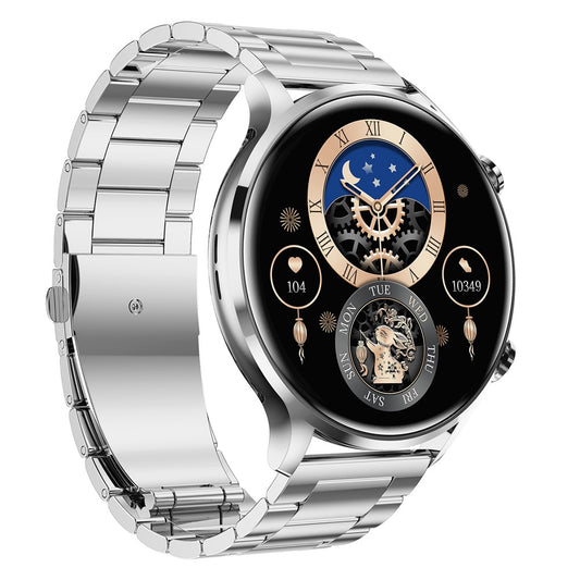 QS40 Steel Strap 1.39-inch Ultra-Thin Smart Watch Health Monitoring Bluetooth-compatible Calling Sport Watch