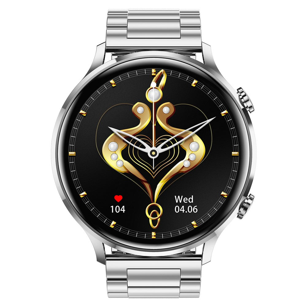 QS40 Steel Strap 1.39-inch Ultra-Thin Smart Watch Health Monitoring Bluetooth-compatible Calling Sport Watch