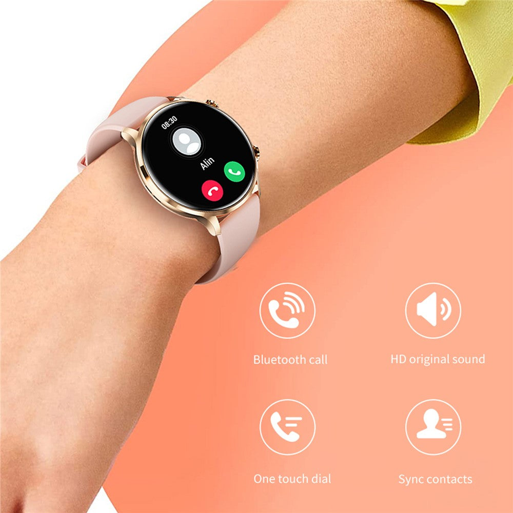 QS40 Silicone Strap 1.39-inch Ultra-Thin Smart Watch Health Monitoring Bluetooth-compatible Calling Sport Watch