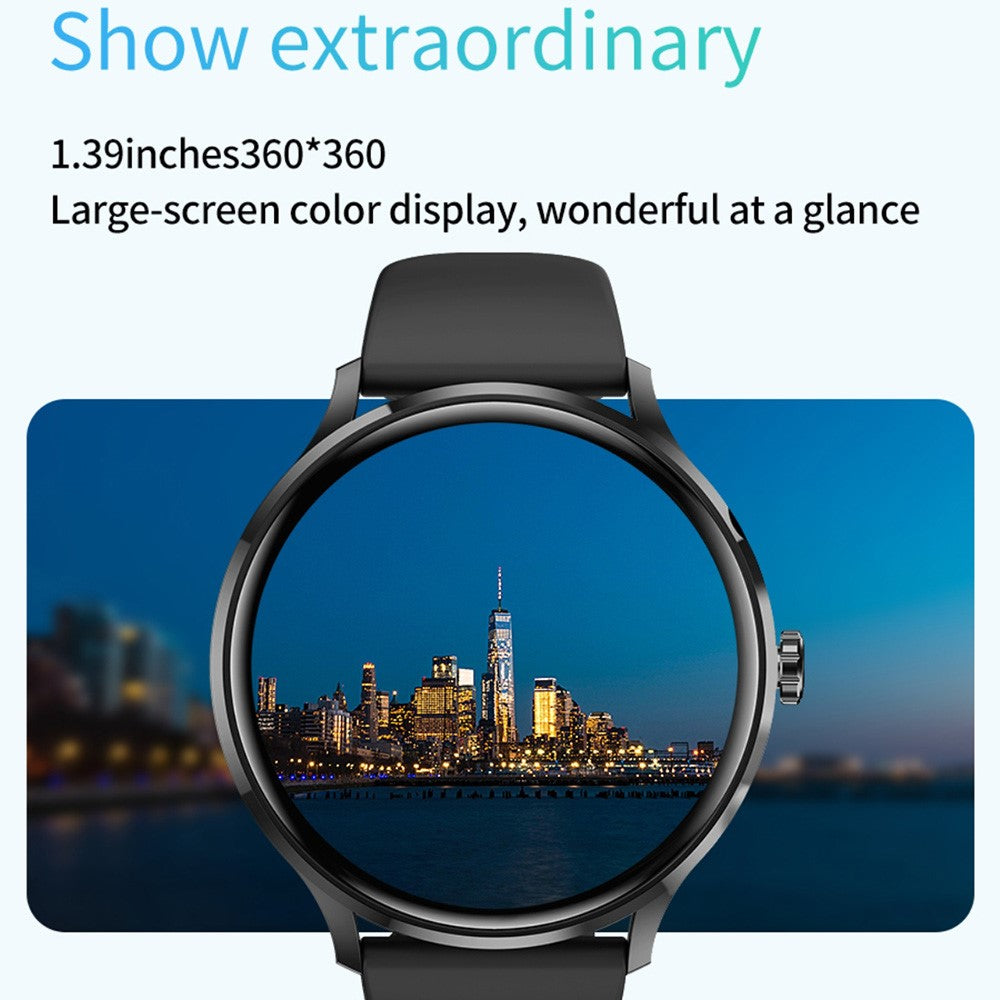 QS80 1.39-inch Ultra-Thin Smart Watch Bluetooth-compatible Calling Blood Oxygen Health Monitoring Sport Watch