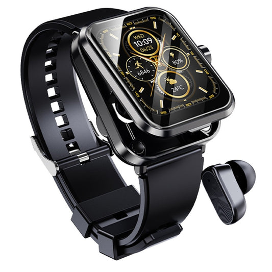 S6 2-in-1 Bluetooth-compatible TWS Earphone Health Monitoring Bluetooth-compatible Calling 1.85-inch Smart Watch
