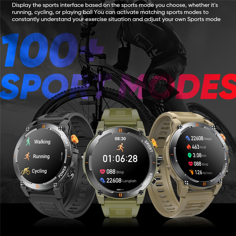 J300 1.52-inch Smart Watch Bluetooth-compatible Calling Health Monitoring Outdoor Sports Watch